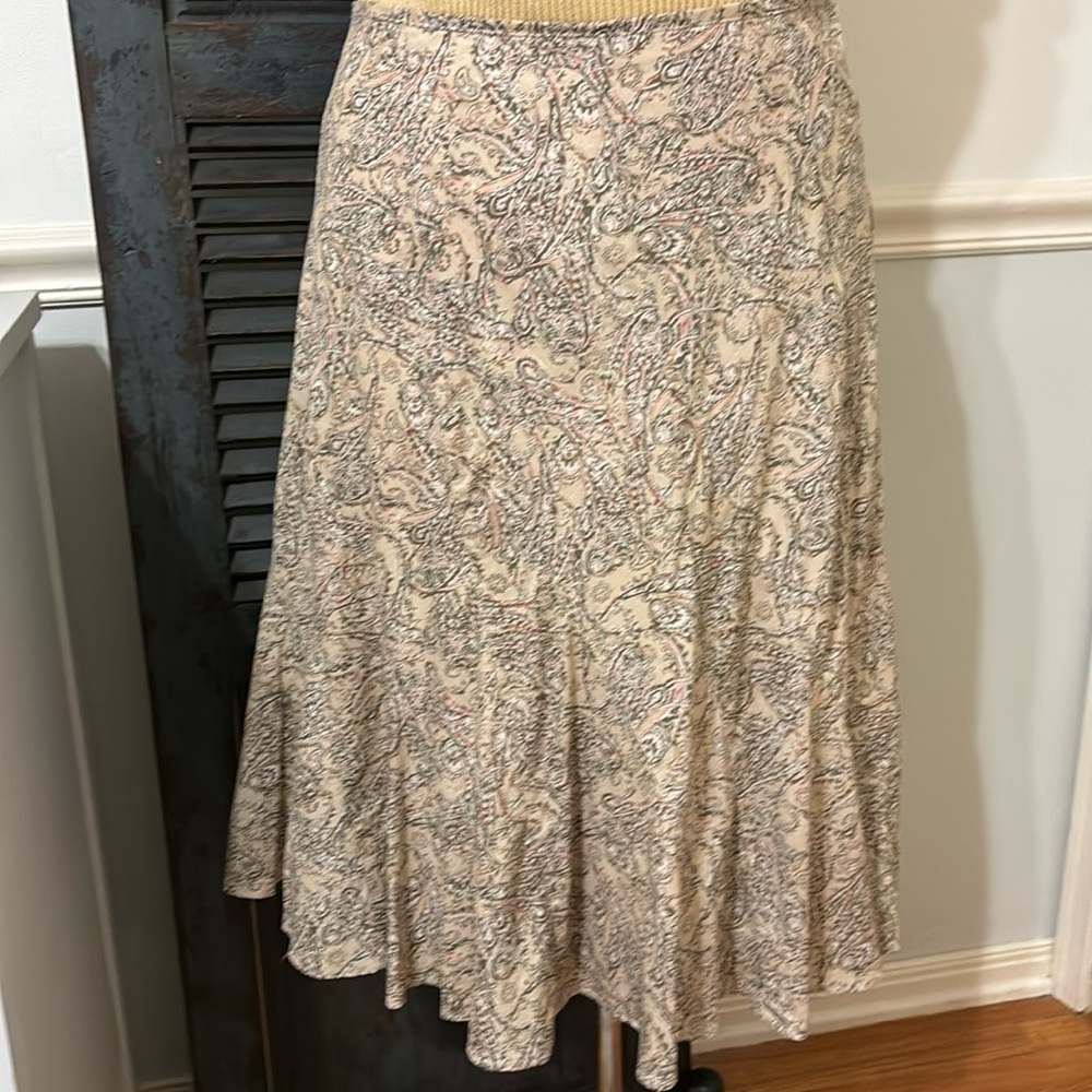 EUC!!🍁FLARED PAISLEY PRINT SKIRT BY CHARTER CLUB